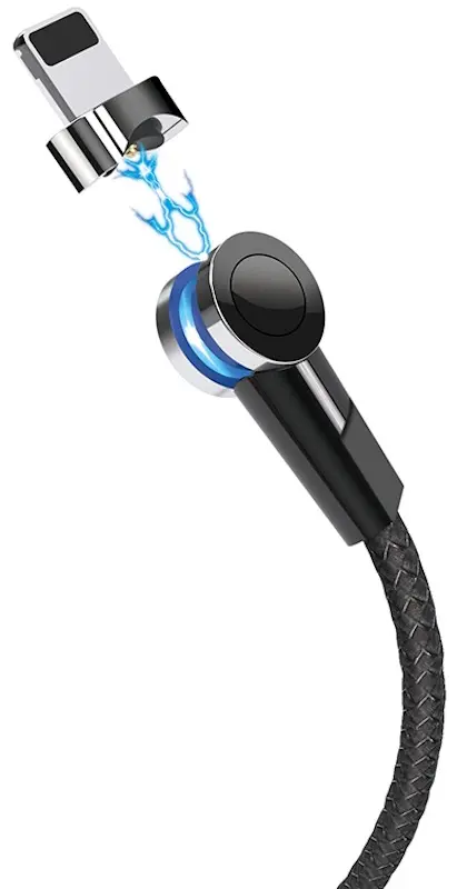 Cablu USB to Lightning Hoco S8 Magnetic 1.2m (Black)