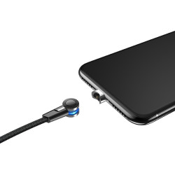 Cablu USB to Lightning Hoco S8 Magnetic 1.2m (Black) Thumb