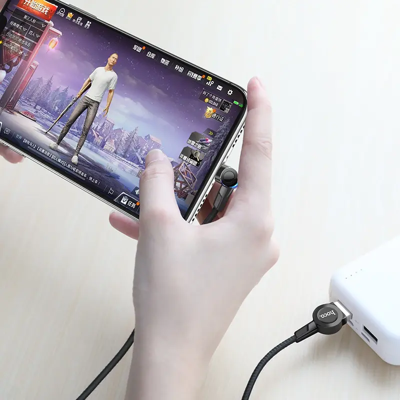 Cablu USB to Lightning Hoco S8 Magnetic 1.2m (Black)