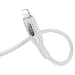 Кабель USB to Lightning Hoco U120 1.2m (Grey) Thumb