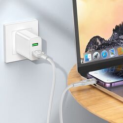 Кабель USB to Lightning Hoco U120 1.2m (Grey) Thumb