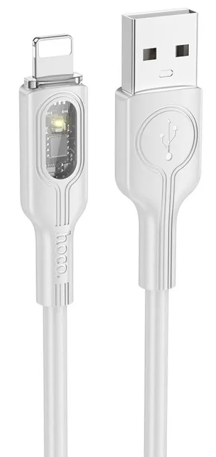 Кабель USB to Lightning Hoco U120 1.2m (Grey)