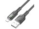 Cablu USB to Lightning Hoco U120 1m (Black)