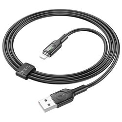 Кабель USB to Lightning Hoco U120 1m (Black) Thumb