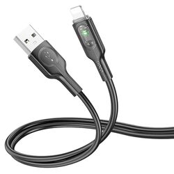 Кабель USB to Lightning Hoco U120 1m (Black)