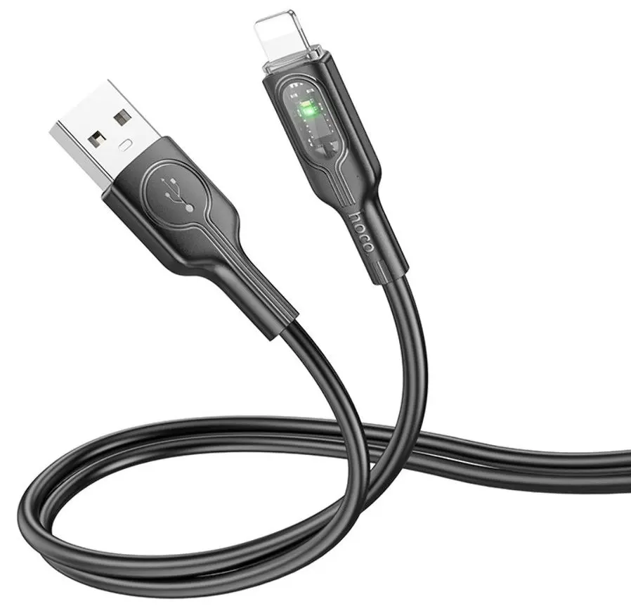Кабель USB to Lightning Hoco U120 1m (Black)