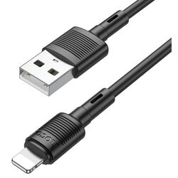 Cablu USB to Lightning Hoco X83 Victory 1m (Black) Thumb