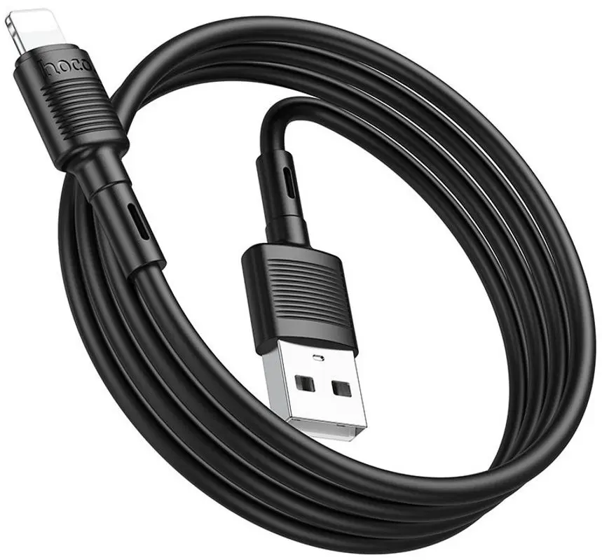 Cablu USB to Lightning Hoco X83 Victory 1m (Black) - 3