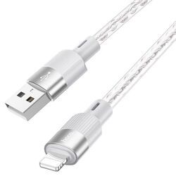 Cablu USB to Lightning Hoco X99 Crystal Junction 1m (Grey) Thumb