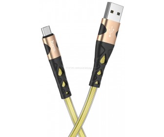 Cablu USB to Micro USB Hoco U105 Treasure 1.2m (Gold)