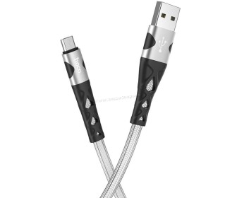 Cablu USB to Micro USB Hoco U105 Treasure 1.2m (Silver)