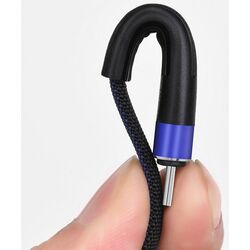 Cablu USB to Micro USB Hoco U39 Slender 1.2m (Blue/Black) Thumb