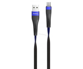 Cablu USB to Micro USB Hoco U39 Slender 1.2m (Blue/Black)