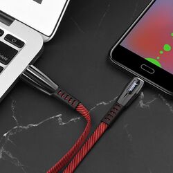 Cablu USB to Micro USB Hoco U70 Splendor 1.2m (Red) Thumb