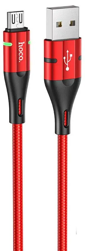 Cablu USB to Micro USB Hoco U93 Shadow 1.2m (Red)