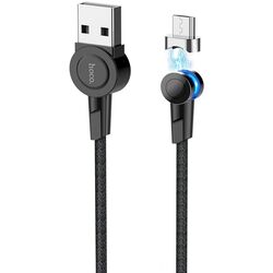 Cablu USB to Type-C Hoco S8 Magnetic 1.2m (Black) Thumb