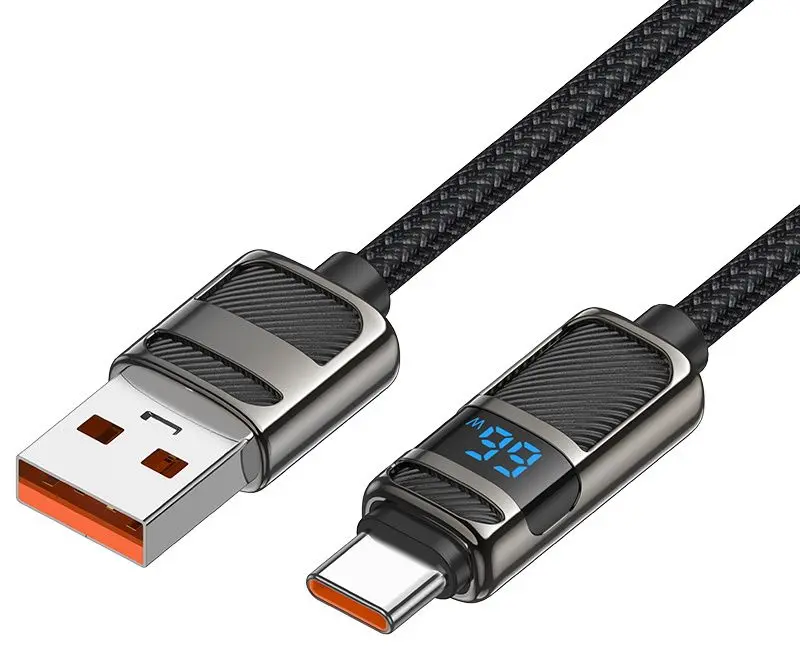 Cablu USB to Type-C Hoco U137 5A Line 1.2m (Black)