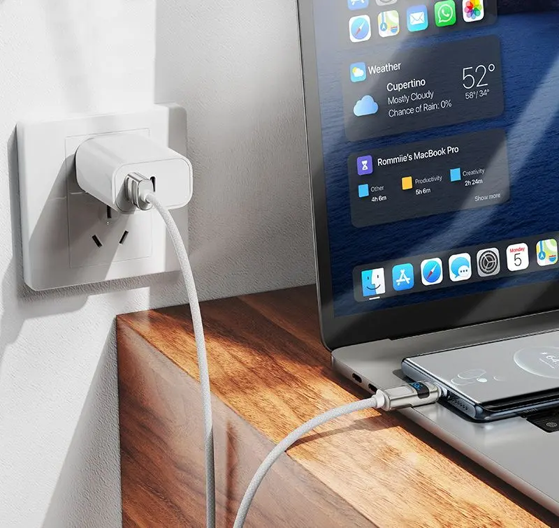 Кабель USB to Type-C Hoco U137 5A Line 1.2м (White)