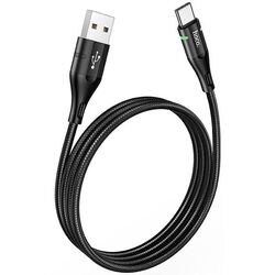Кабель USB to Type-C Hoco U93 Shadow (Black) Thumb