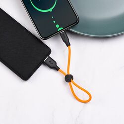 Кабель USB to Type-C Hoco X21 Plus 0.25м (Black/Orange) Thumb