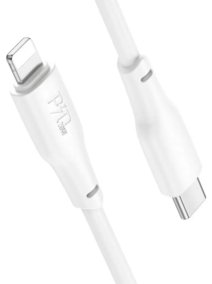 Cablu USB Type-C to Lightning Hoco X93 2m (White)