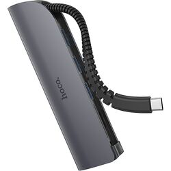 USB Hub Hoco HB17 (Black) Thumb