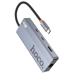 USB-концентратор Hoco HB52 Wow (Space Gray) Thumb
