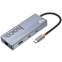 USB-концентратор Hoco HB52 Wow (Space Gray) Thumb