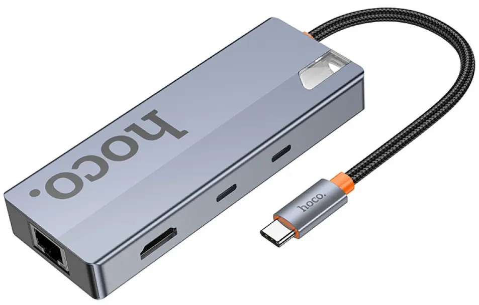 USB-концентратор Hoco HB52 Wow (Space Gray)