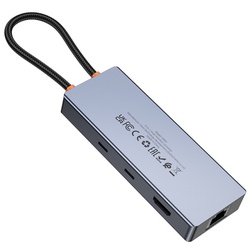USB-концентратор Hoco HB52 Wow (Space Gray) Thumb