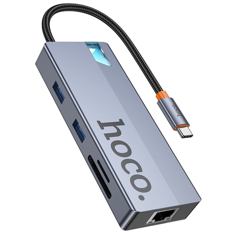 USB hub Hoco HB52 Wow (Space Gray)