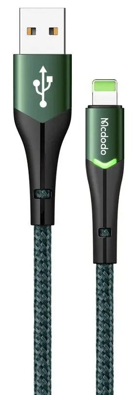 Cablu USB-A to Lightning Mcdodo Magnificence CA-7841 1.2m (Green)