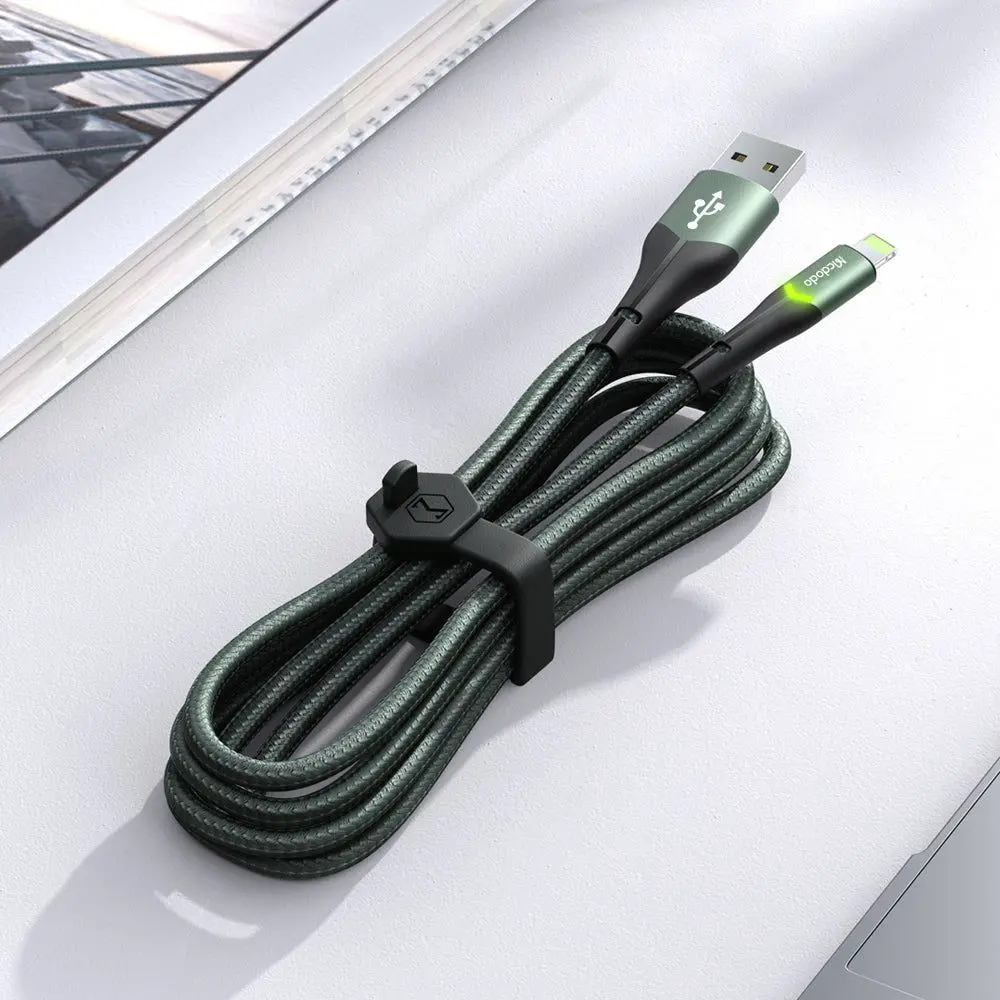 Cablu USB-A to Lightning Mcdodo Magnificence CA-7841 1.2m (Green)