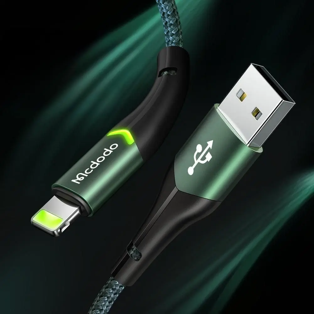 Cablu USB-A to Lightning Mcdodo Magnificence CA-7841 1.2m (Green)