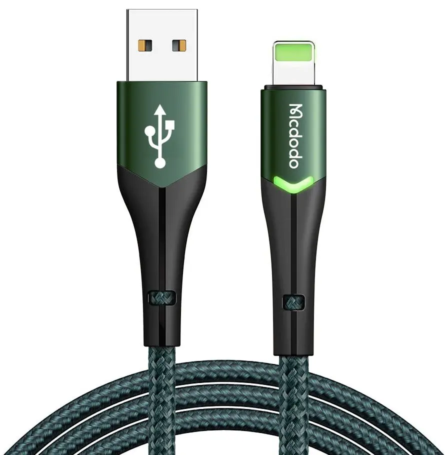 Cablu USB-A to Lightning Mcdodo Magnificence CA-7841 1.2m (Green)