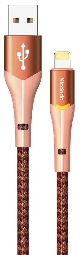 Cablu USB-A to Lightning Mcdodo Magnificence CA-7842 1.2m (Orange)