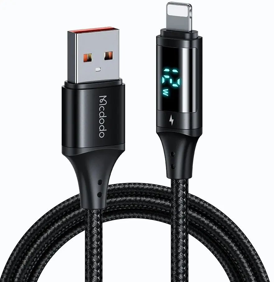 Кабель USB to Lightning Mcdodo Digital HD 1.2m (Black)