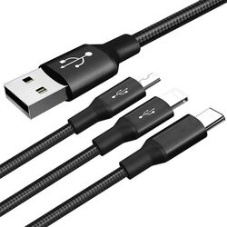 Cablu 3in1 Nillkin Swift 1.5m (Black) Thumb