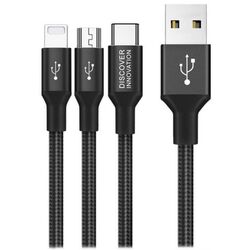 Cablu 3in1 Nillkin Swift 1.5m (Black)