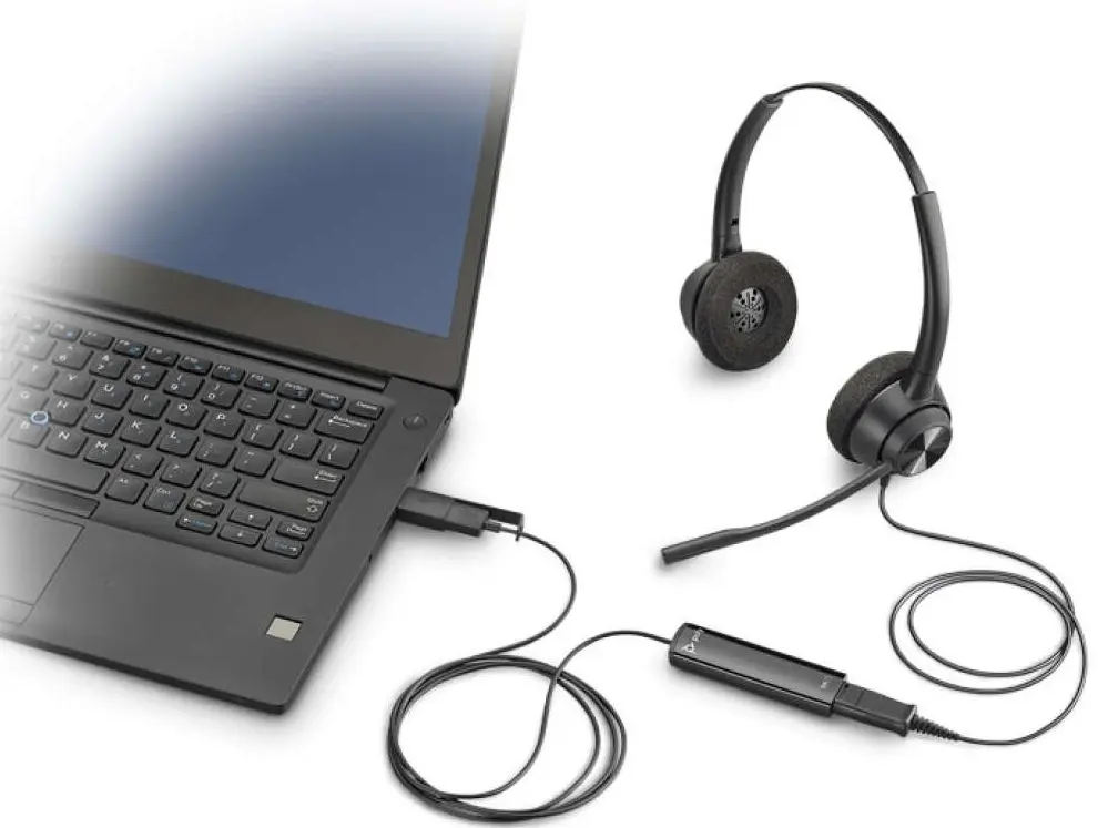 Adapter USB to QD Plantronics Poly DA75 (Black)