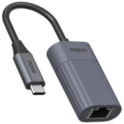 Адаптер USB-C to RJ-45 Rapoo UCA-1016 (Grey) Thumb