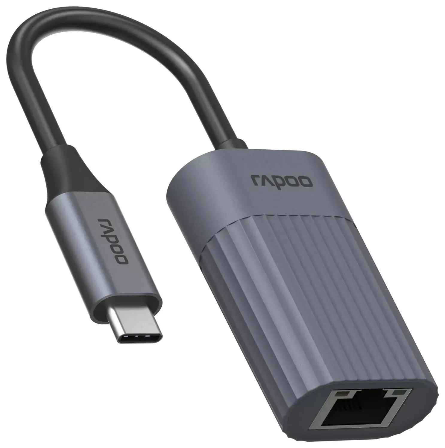 Адаптер USB-C to RJ-45 Rapoo UCA-1016 (Grey)
