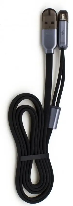 Cablu USB to Lightning/Micro USB Remax RC-025T 1m (Black)