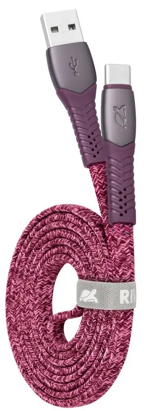 Cablu USB to Type-C RivaCase PS6102 RD12 1.2м (Red)