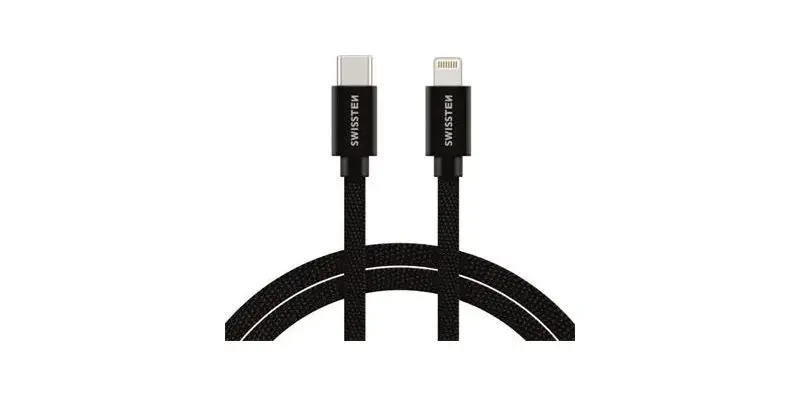 Cablu USB-C to Lightning Swissten 71526201 1.2m (Black)