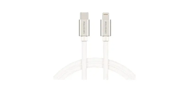 Кабель USB-C to Lightning Swissten 71526203 1.2м (Silver)