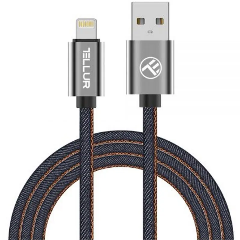 Кабель USB x Lightning Tellur 1m Blue (TLL155391)