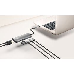 Adaptor 7in1 Trust Dalyx (SIlver) Thumb