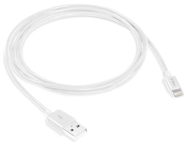 Cablu USB-A to Lightning Ttec 2DKM01B 1.2m (White)