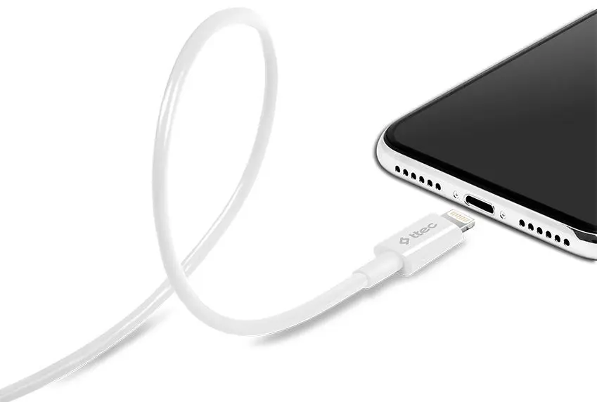 Cablu USB-A to Lightning Ttec 2DKM01B 1.2m (White)